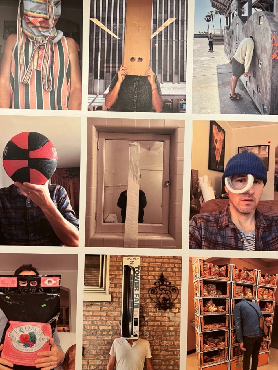 Playful self portraits of the artist Alberto Aguilar